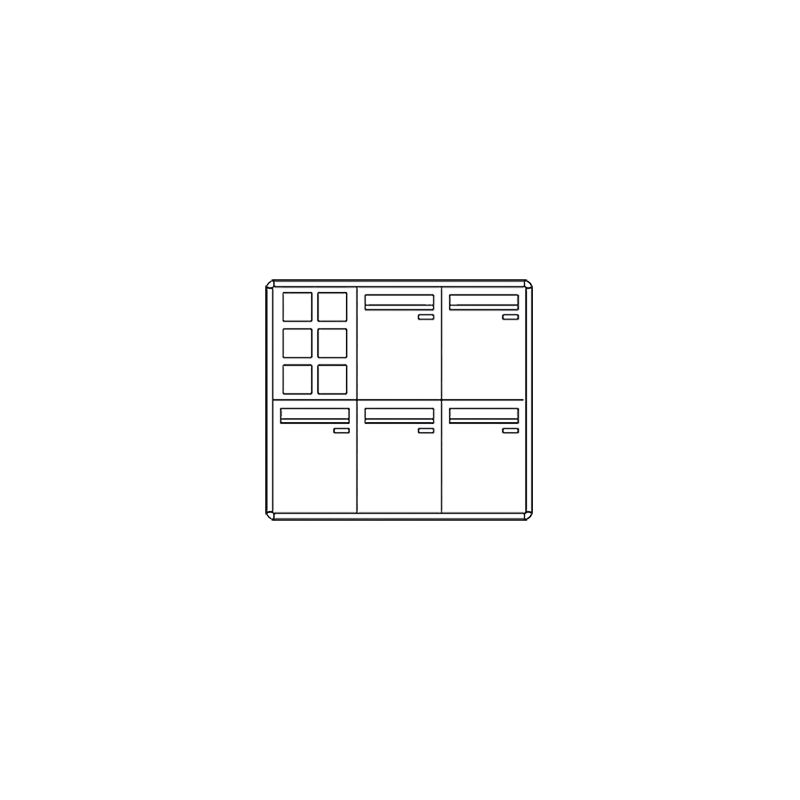 Comelit comelit-3255/VAE/PW CASILLERO POSTCOM PW, 5 CAS.POS.VERT., REC.DEL., DE SUPER.