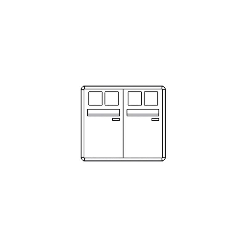 Comelit comelit-3252/VAE/PW CASIER POSTCOM PW, 2 POS.VERT.CAS., REC.DEL., SUPER.