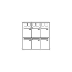 Comelit comelit-3256/VAE/PW POSTCOM PW LOCKER, 6 POS.VERT.CAS., DEL.REC., SUPER.