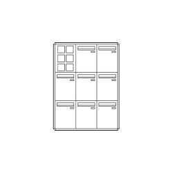 Comelit comelit-3258/VAE/PW CASIER POSTCOM PW, 8 POS.VERT.CAS., DEL.REC., SUPER.