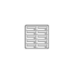 Comelit comelit-3280/OAE POSTCOM LOCKER, 10 HOUR POSITION CASES, DEL. REC., SUPER.