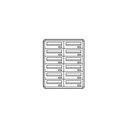 Comelit comelit-3282/IPI POSTCOM LOCKER, 12 CAS.POS.INCL., REC.POS., FLUSH-IN