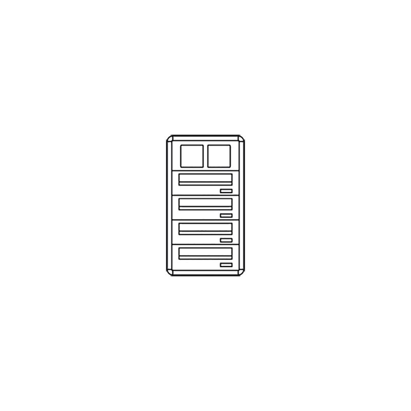 Comelit comelit-3254/OAI/PW CASIER POSTCOM PW, 4 CAS.POS.HOR., REC.DEL., FLUSH-IN