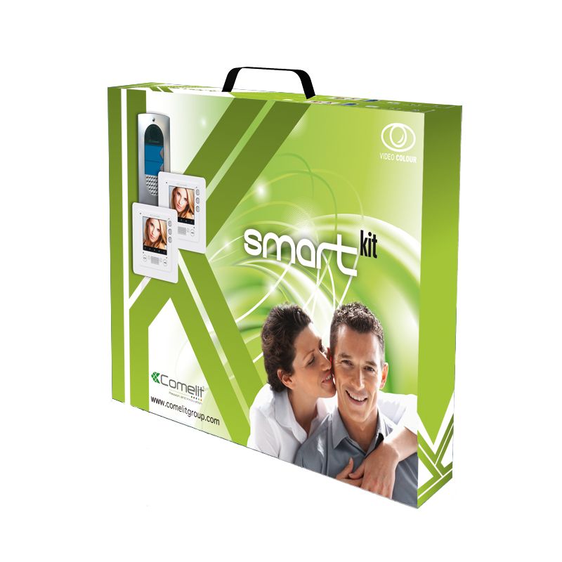 Comelit comelit-8472S KIT BIFAMILIAR SMART EN COLOR CON PLACA IDEA