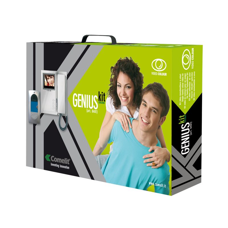 Comelit comelit-8481 GENIUSKIT SINGLE-FAMILY COLOR IDEA STREET PANEL