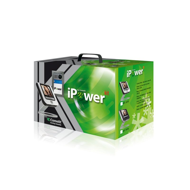 Comelit comelit-8591G IPOWERKIT UNIFAMILLE MASTER GRIS ET COULEUR POWERCOM