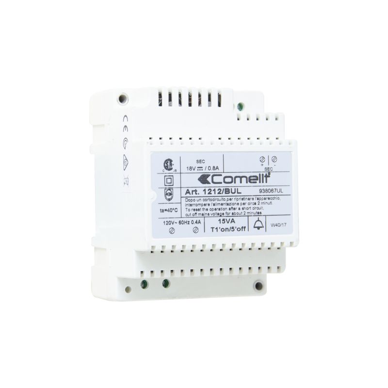 Comelit comelit-1212BUL ALIMENTATION POUR INSTALLATIONS INTERNES, CÂBLAGE TRADITIONNEL