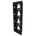 Comelit UT9164B BUILT-IN FRAME 4 MODULES ULTRA BLACK