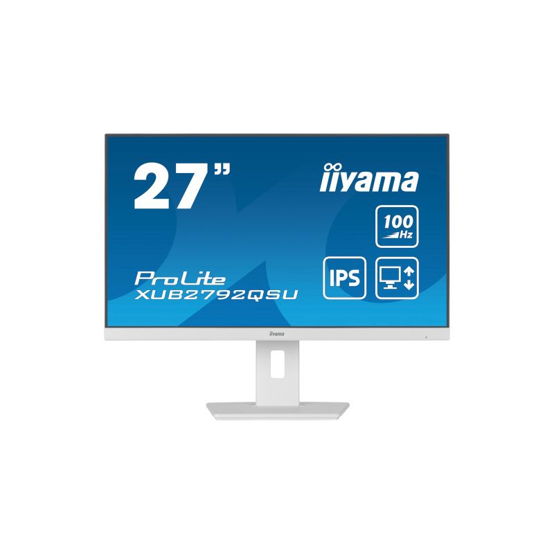 IIYAMA XUB2792QSU-W6 El elegante diseño de borde a borde ProLite XUB2792QSU con resolución WQHD…