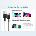 Anker ANK-322-USBA-USBC-90-B - Anker, Cable USB2.0, Carga rápida hasta 15W, USB-A a…