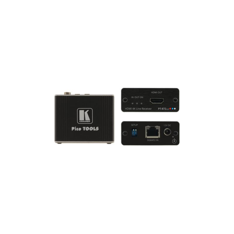 KRAMER 50-8038701190 PT-872XR Récepteur Compact PoC HDMI HDR 2.0 pour transmission longue portée sur DGKat