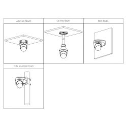 Dahua IPC-HDW5449H-ZE-LED-S2 Dôme IP H265 4M PLEINE COULEUR WDR…