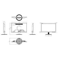 Dahua LM20-A202S Monitor Dahua de 19,5" para segurança 24/7…