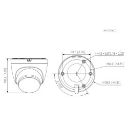 Dahua IPC-T2A-LED-0280B Dome IP H265 2M FULL COLOR dWDR LED30m…