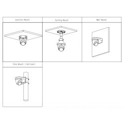 Dahua IPC-T2A-LED-0280B Dôme IP H265 2M PLEINE COULEUR dWDR…