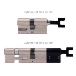 YALE-CYLINDER-ADJ - Cilindro ajustable, Doble embrague, Apto para…