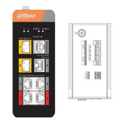 Dahua IS4207-4GT-120 Switch PoE 2.0 Industrial 4 portas Gigabit…