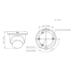 Dahua HAC-HDW2501TMQ-A-0280B-S2 Dome HDCVI 4IN1 5M WDR Starlight…