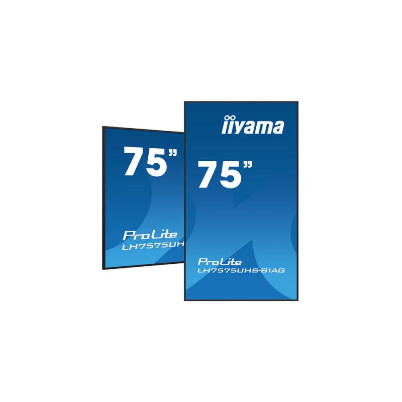 IIYAMA LH7575UHS-B1AG Professional 75" 4K UHD display for 24/7 digital signage (horizontal and…