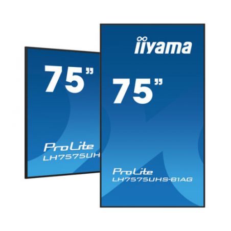 IIYAMA LH7575UHS-B1AG Écran professionnel 75" 4K UHD pour un affichage numérique 24h/24 et 7j/7…