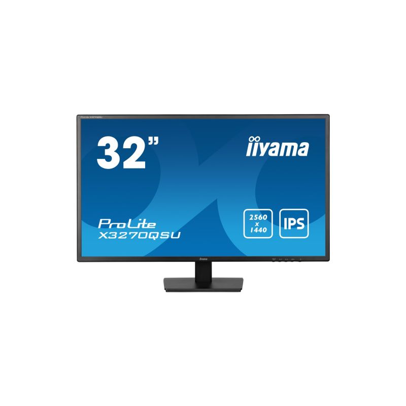 IIYAMA X3270QSU-B1 MONITEUR IIYAMA 32", PANNEAU IPS 1HDMI, 1DP, 3X3.2, 100HZ, HAUT-PARLEURS, SORTIE…