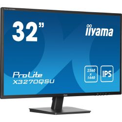 IIYAMA X3270QSU-B1 MONITEUR IIYAMA 32", PANNEAU IPS 1HDMI, 1DP, 3X3.2, 100HZ, HAUT-PARLEURS, SORTIE…