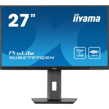 IIYAMA XUB2797QSN-B1 MONITEUR IIYAMA 27", PANNEAU IPS, DOCK USB C, HAUT-PARLEURS, 100HZ, 1MS.