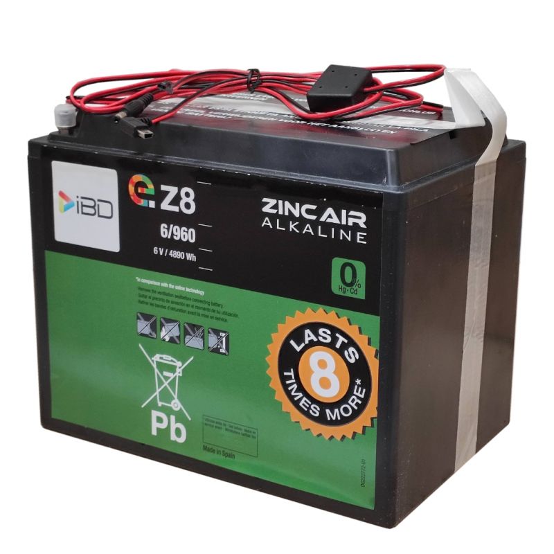 Global BAT-6V960-DC-EZ8 Batería de Zinc-Aire 6V-960 (6V/4890Wh)…