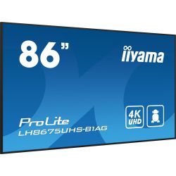 IIYAMA LH8675UHS-B1AG iiyama ProLite. Design do produto: Tela plana para sinalização digital