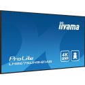 IIYAMA LH8675UHS-B1AG iiyama ProLite. Design do produto: Tela plana para sinalização digital