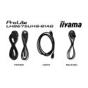 IIYAMA LH8675UHS-B1AG iiyama ProLite. Design do produto: Tela plana para sinalização digital