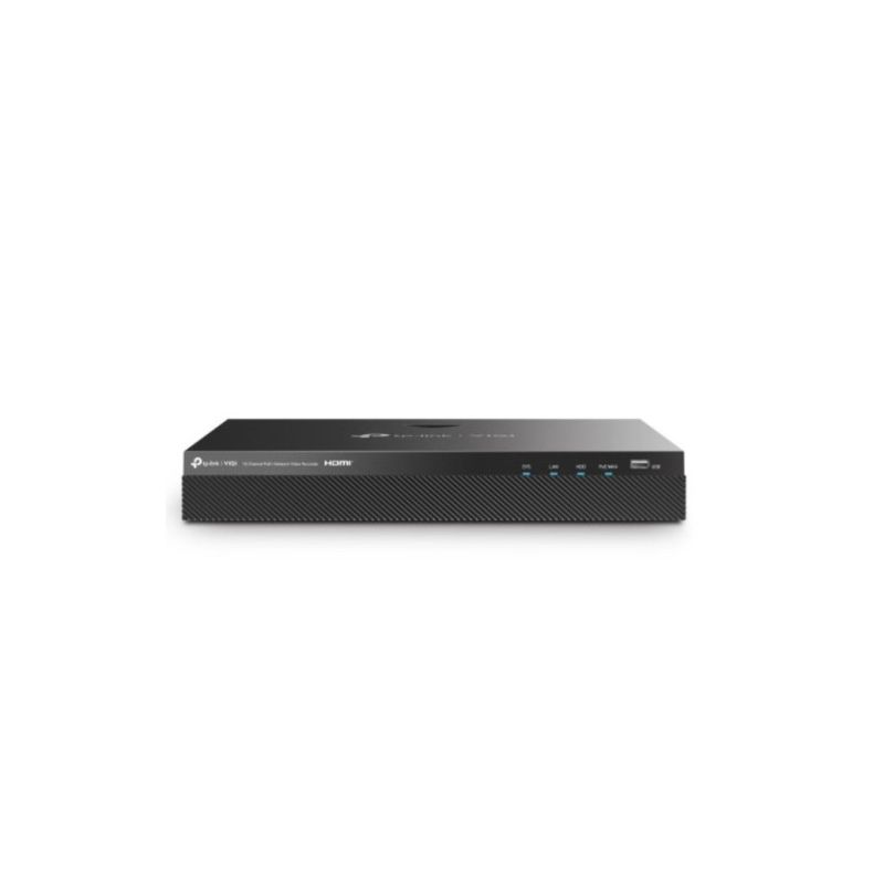 TP-LINK VIGI NVR2016H-16MP Canais 16 | SATA | LAN Gigabit integrada | D-sub 1x15 pinos | 1xHDMI | 1…