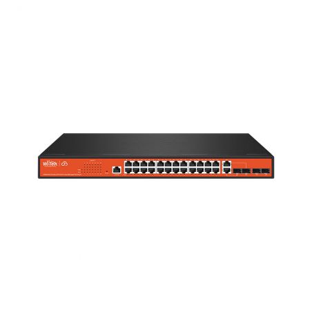 Wi-Tek WI-PCMS328GF Switch PoE gestionable L2 Wi-Tek de gama…