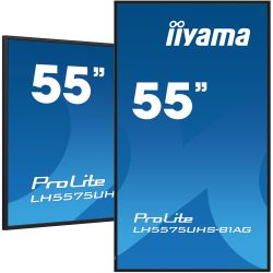 IIYAMA LH5575UHS-B1AG iiyama ProLite. Design do produto: Tela plana para sinalização digital