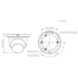 Dahua IPC-HDW2849TM-S-IL-0280B Dôme IP 8M H265 PLEINE COULEUR…