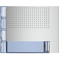 Bticino 351011. Module phonique de base audio frontal avec 1 bouton 1 colonne Sfera Nouveau.