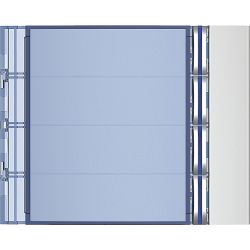 Bticino 352041. Façades pour module de boutons-poussoirs Sfera Nouveau.