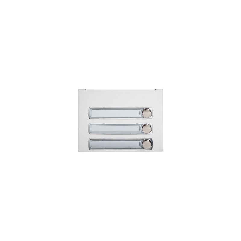 Tegui 375130. Front for SERIES7 pushbutton module designed with 3 pushbuttons and 1 column