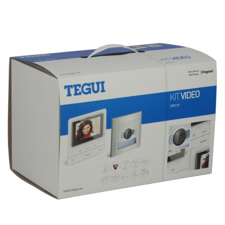 Tegui 379115. Kit viva-voz unifamiliar com monitor CLASSE 100V16E e painel externo modular de botões SFERA NEW…