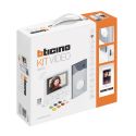 Bticino 364716. Kit viva-voz unifamiliar ou bifamiliar com monitor CLASSE 100X16E conectado Wi-Fi, viva-voz, tela…