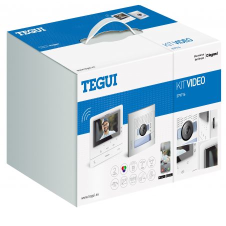 Tegui 379716. Kit manos libres unifamiliar con monitor conectado CLASSE 100X16E Wi-Fi, manos libres, pantalla LCD…