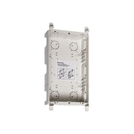 Tegui 375602. 2-module flush-mount box, SERIES 7, 125 x 221 x 57.5mm for video intercom installation.