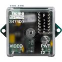 Bticino 347400. Video signal converter interface from coaxial to 2-wire BUS for 12Vdc cameras