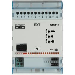 Bticino 349410. Interface de communication pour se connecter à un système analogique ou à un système 2 fils.