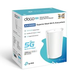 TP-LINK DECO X50-5G(1-PACK) AX3000 5G Whole Home Mesh Wi-Fi 6 Router, Built-in 5G Modem SPEED:…