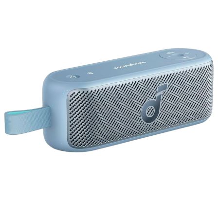 Anker SNC-MOTION100-BLUE - Altavoz portátil Soundcore by Anker, 2 diafragmas…