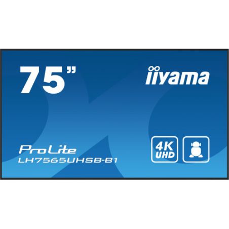 IIYAMA LH7565UHSB-B1 iiyama LH7565UHSB-B1. Product design: Kiosk design