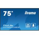 IIYAMA LH7565UHSB-B1 iiyama LH7565UHSB-B1. Design de produto: Design de quiosque