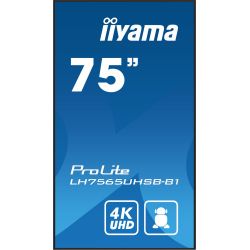 IIYAMA LH7565UHSB-B1 iiyama LH7565UHSB-B1. Design de produto: Design de quiosque