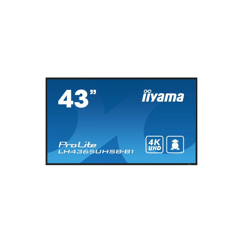 IIYAMA LH4365UHSB-B1 iiyama LH4365UHSB-B1. Product design: Kiosk design